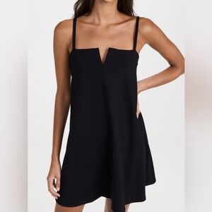 NWT Susana Monaco Flared V-Wire Tank Dress (Black/Large)